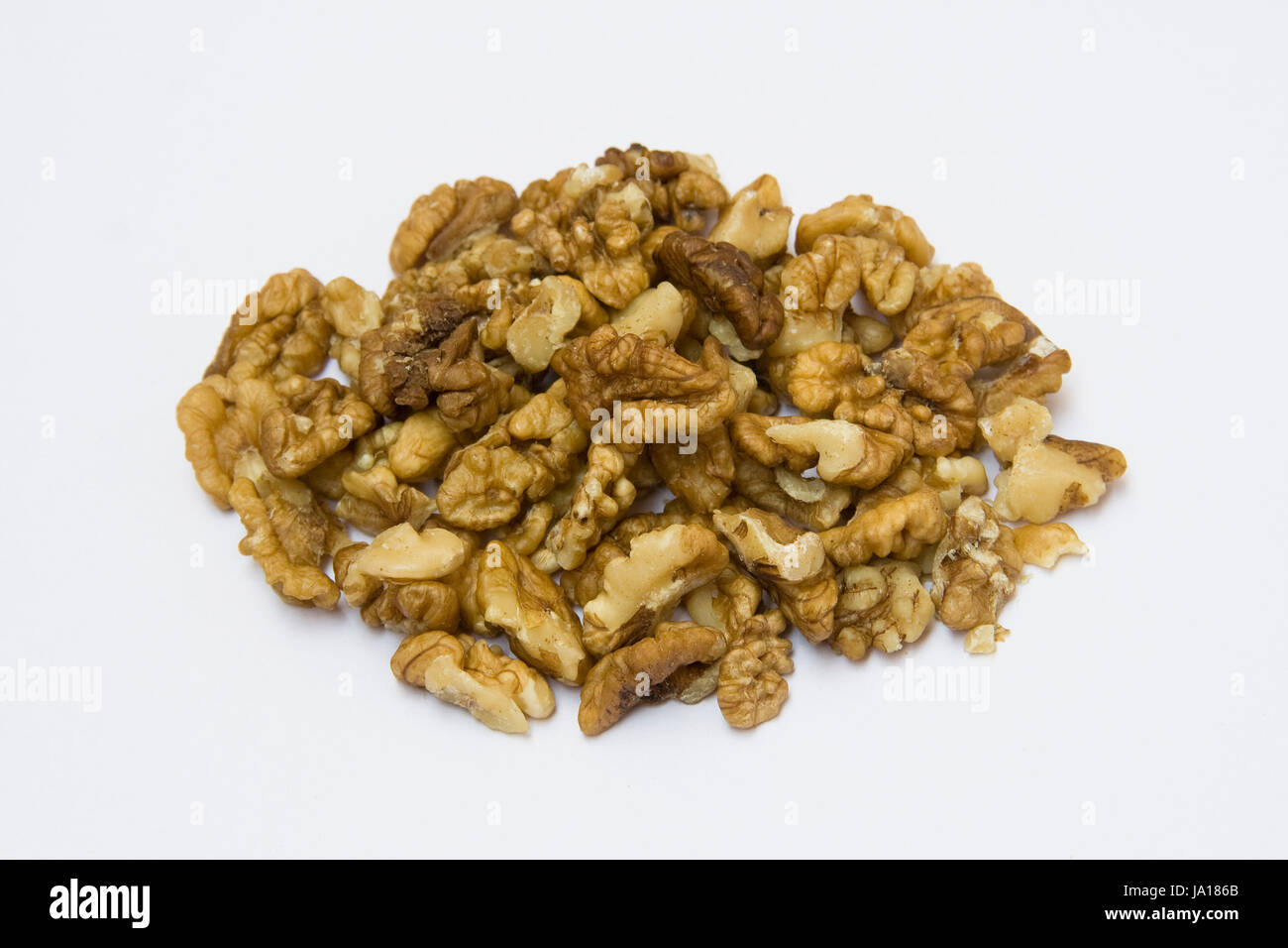 Nutritional walnuts rich in vitamin E, potassium and minerals, isolated