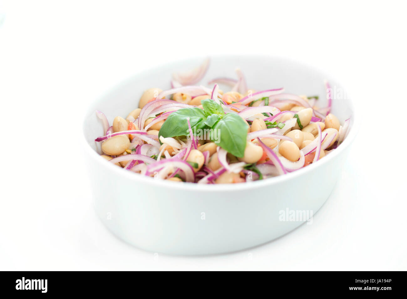 beans, basil, onions, thickness, nutrition, salad, restaurant, food, aliment Stock Photo Alamy