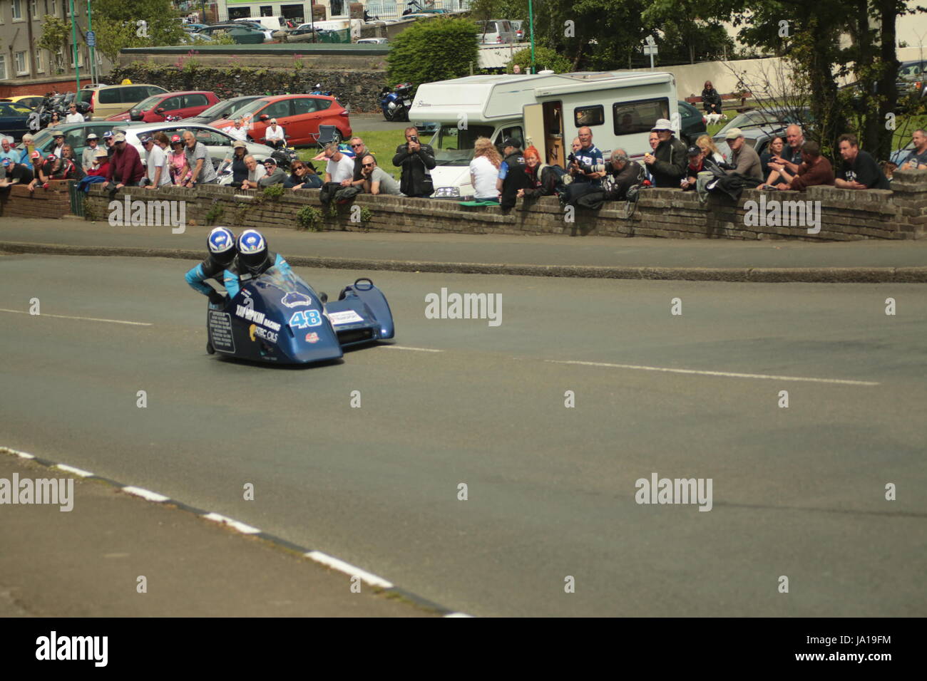 Isle of Man TT Races, Sidecar Qualifying Practice Race, Saturday 3 June ...