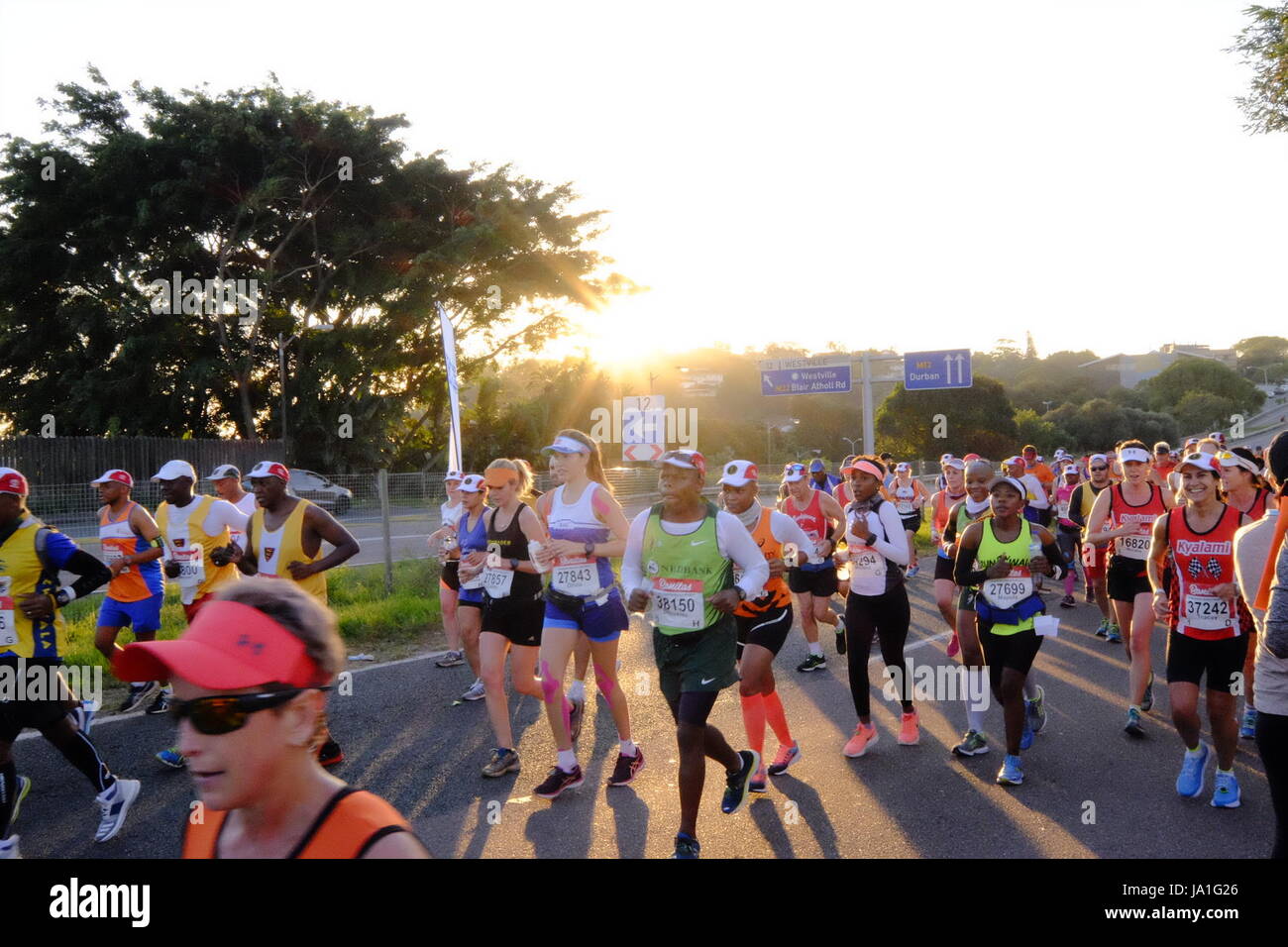Durban, South Africa, 4th June, 2017. Comrades Marathon. Runners