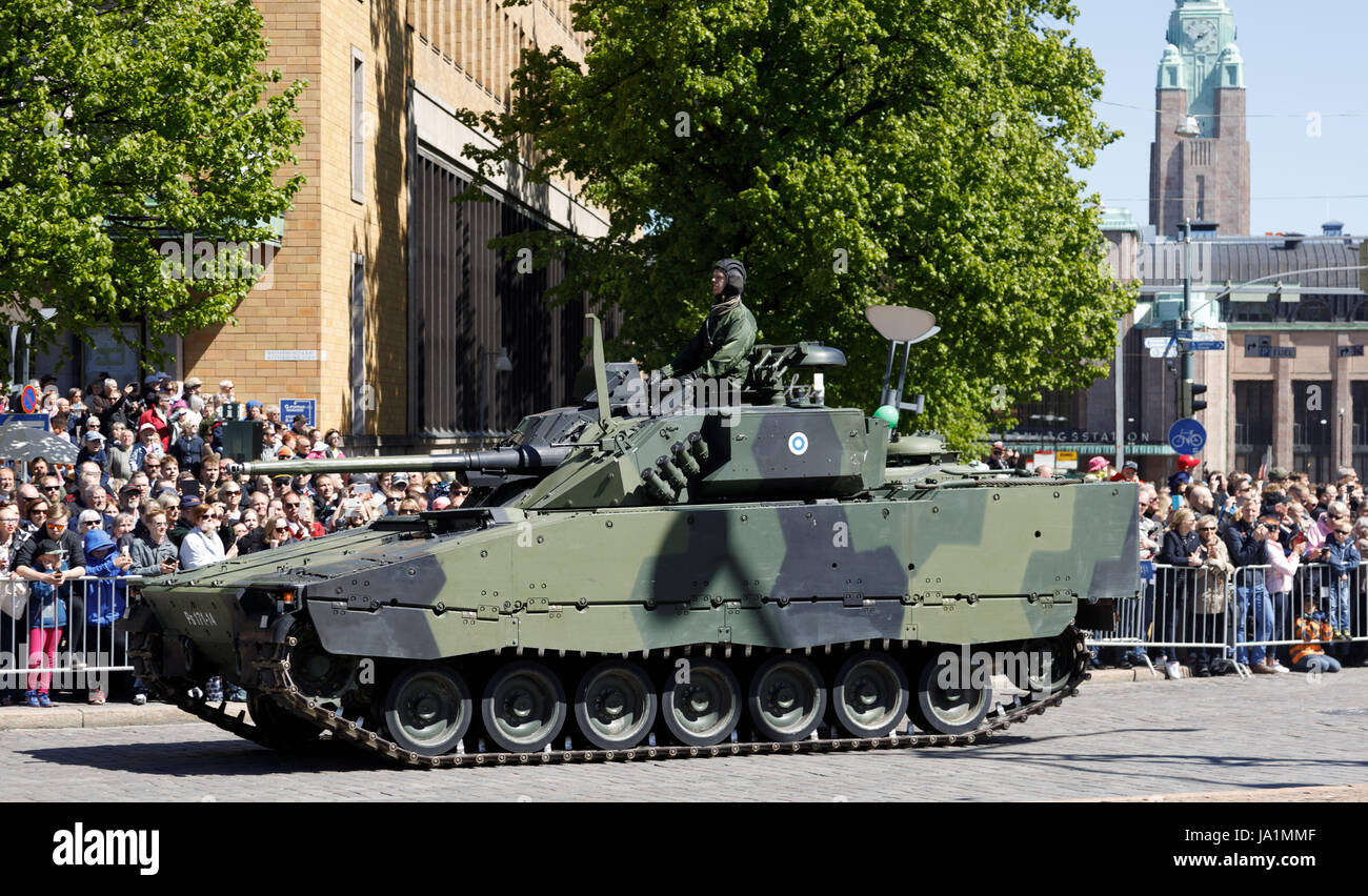 Helsinki, Finland. 4th June, 2017. Infantry fighting vehicle CV9030 on ...