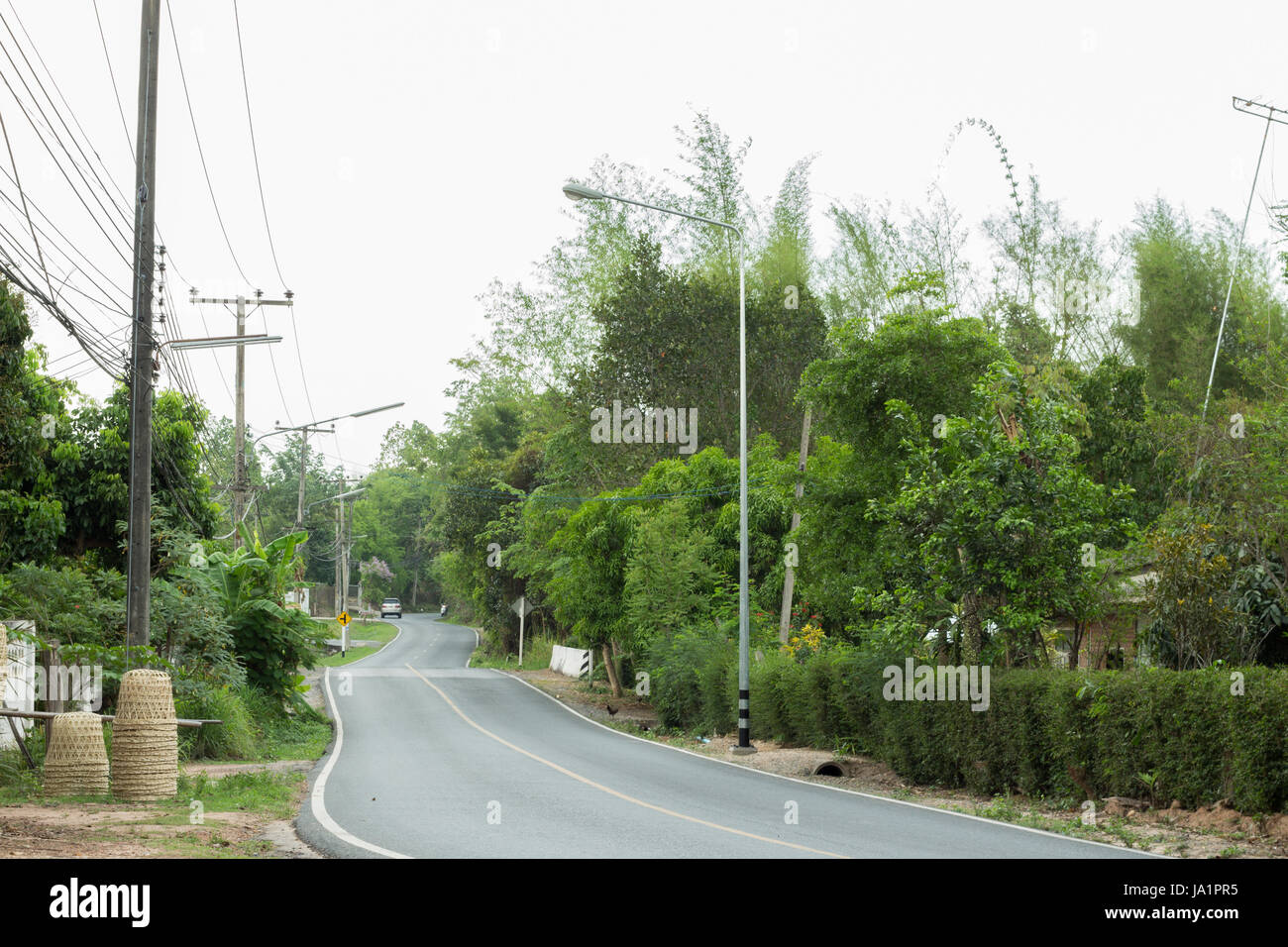 thai forest road countryside Stock Photo Alamy