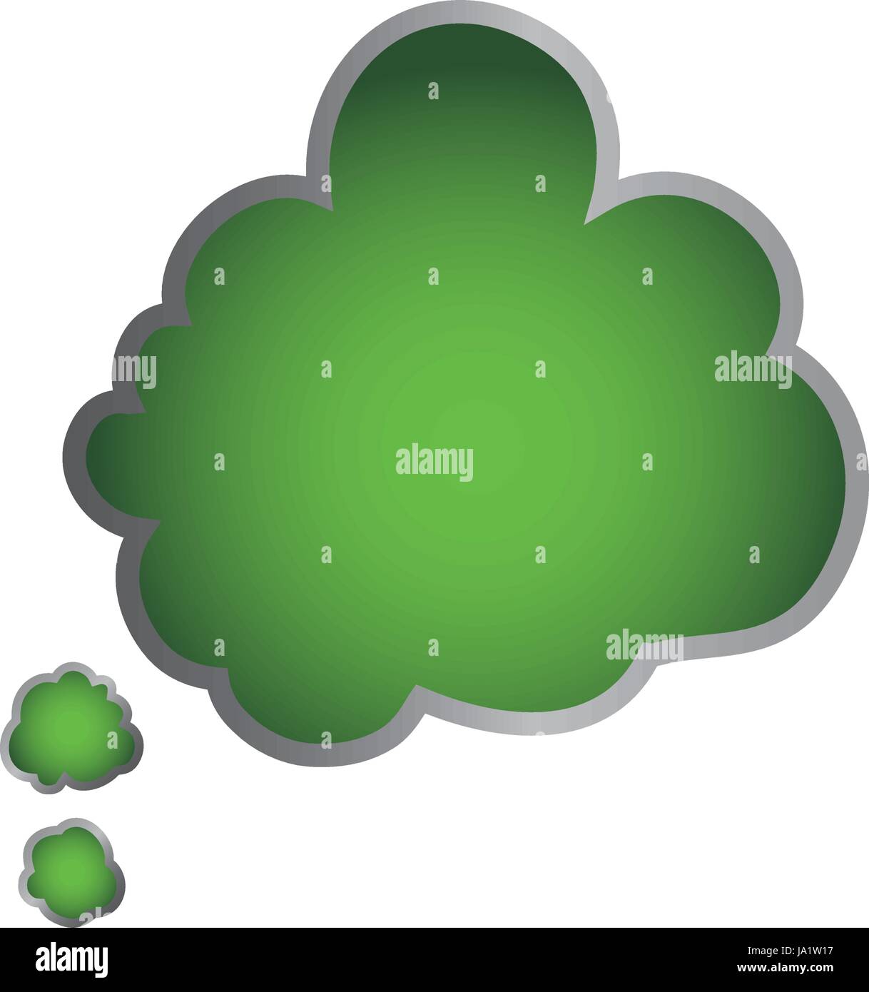 Green think bubble Stock Vector Image & Art - Alamy