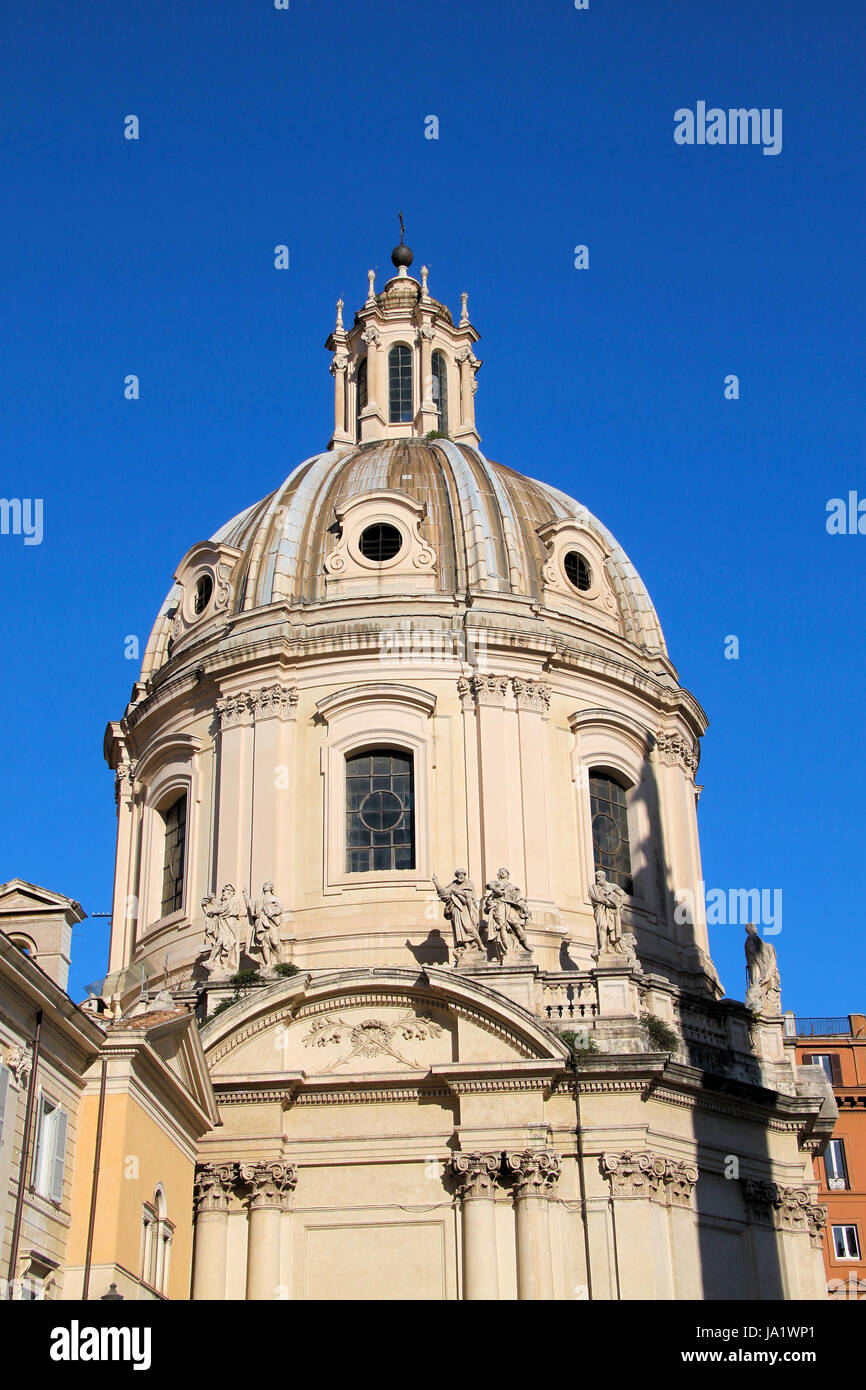 Obelisk santissimo nome di maria church dome hi-res stock photography ...