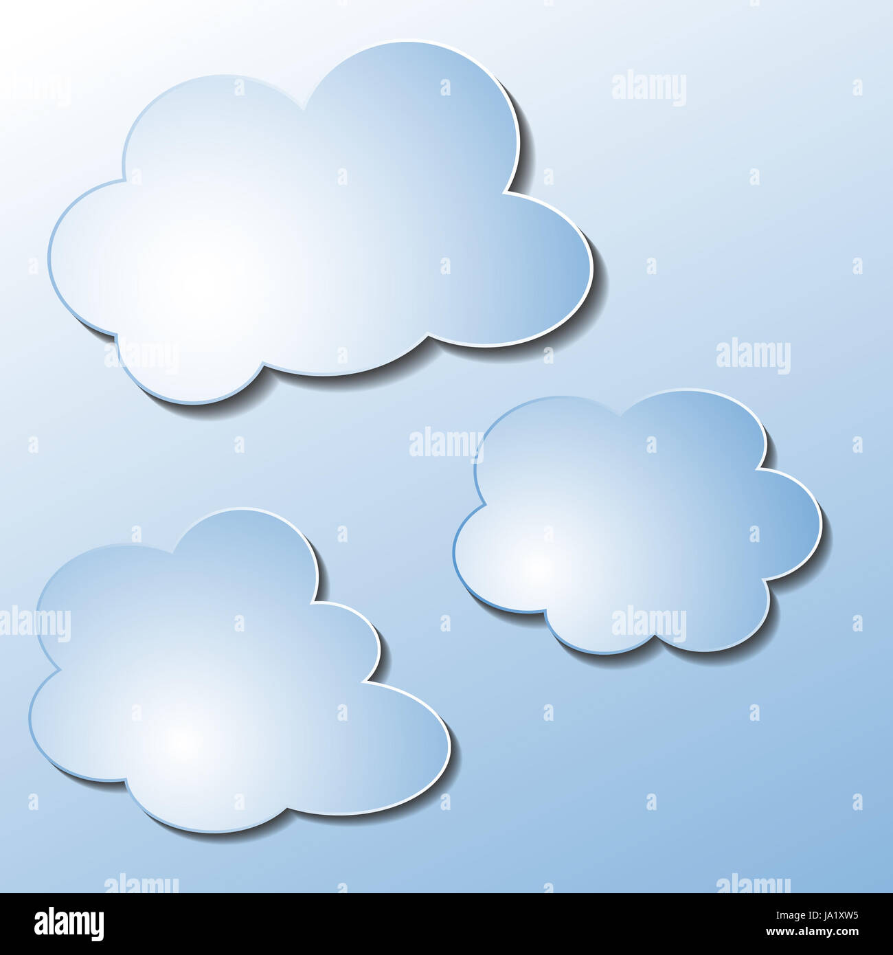 verschiedene wolken - illustration Stock Photo - Alamy