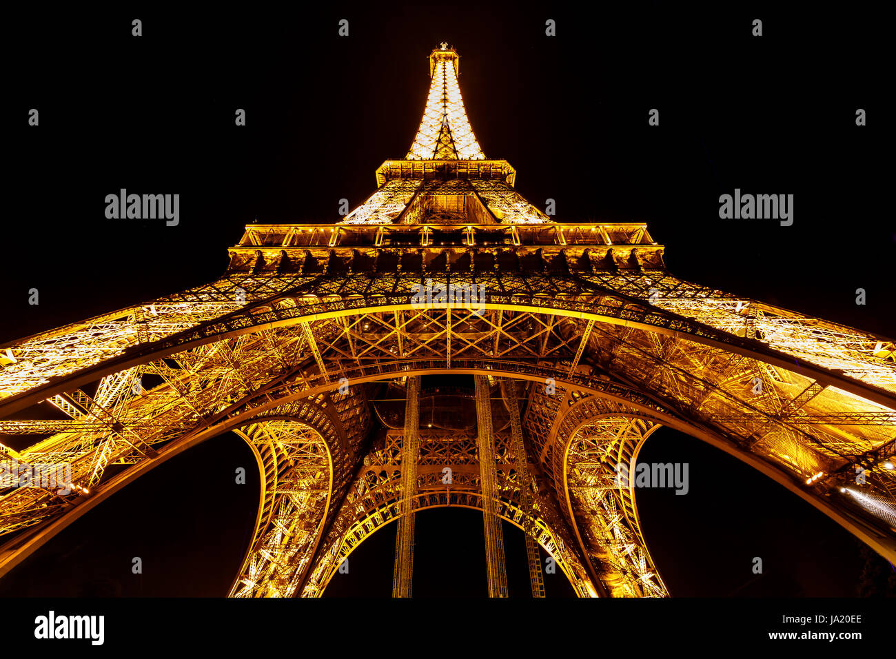 PARIS JUNE 29 Eiffel Tower light show on June 29, 2013 in Paris