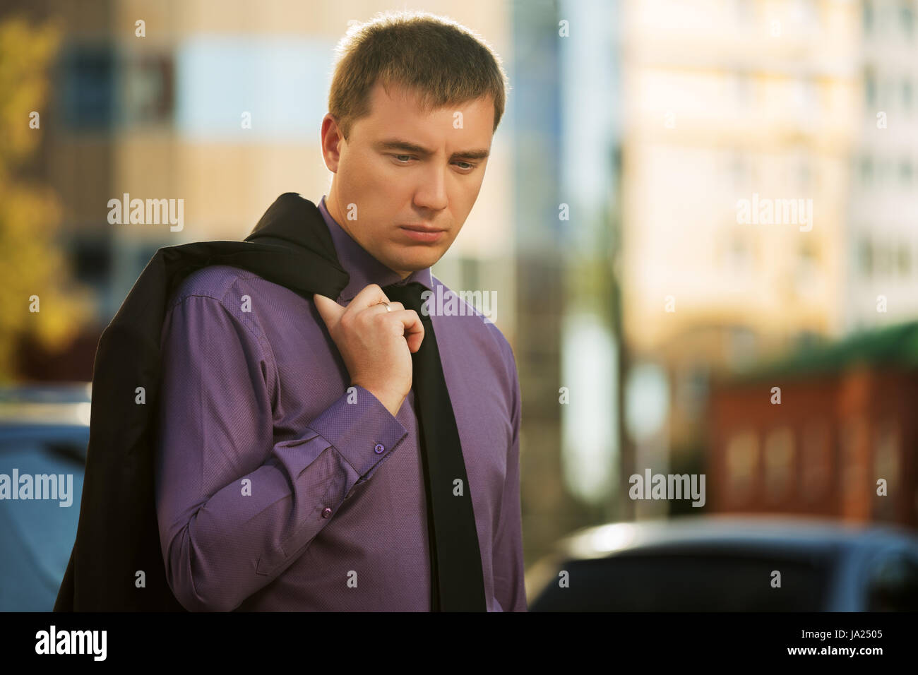 Sad man walking hi-res stock photography and images - Alamy