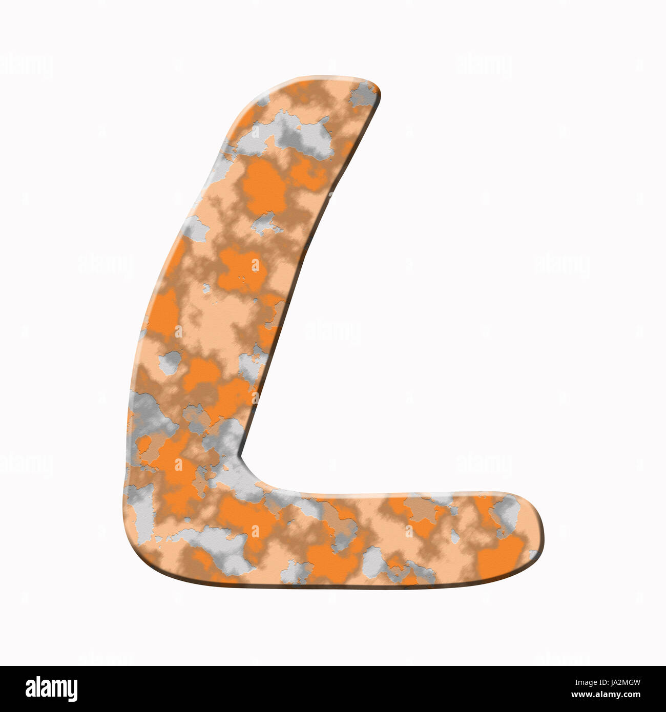 rusty letter isolated on white background Stock Photo - Alamy