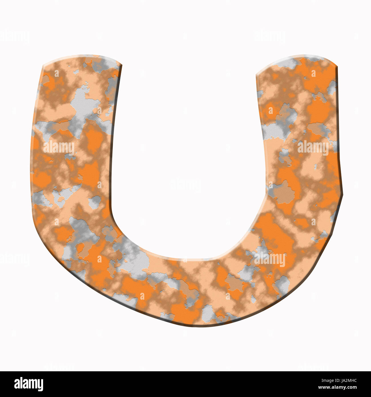 rusty letter isolated on white background Stock Photo - Alamy