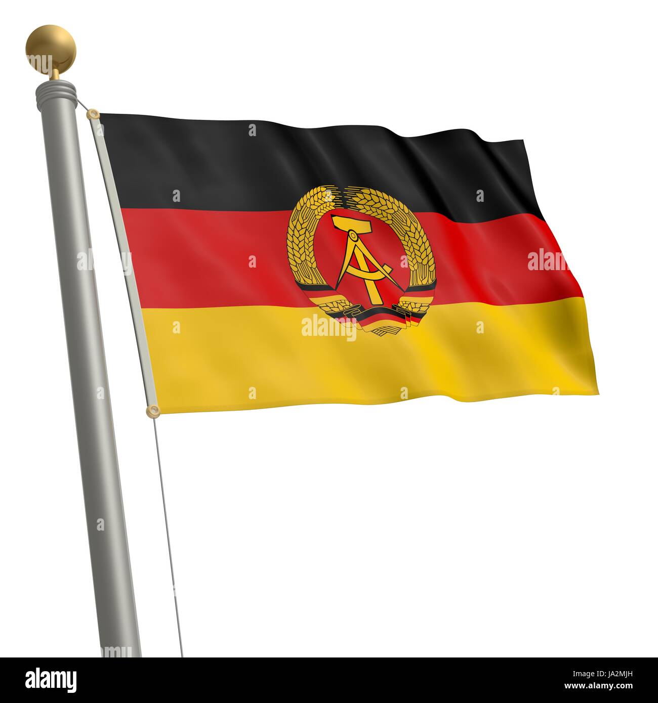 flag of ddr Stock Photo