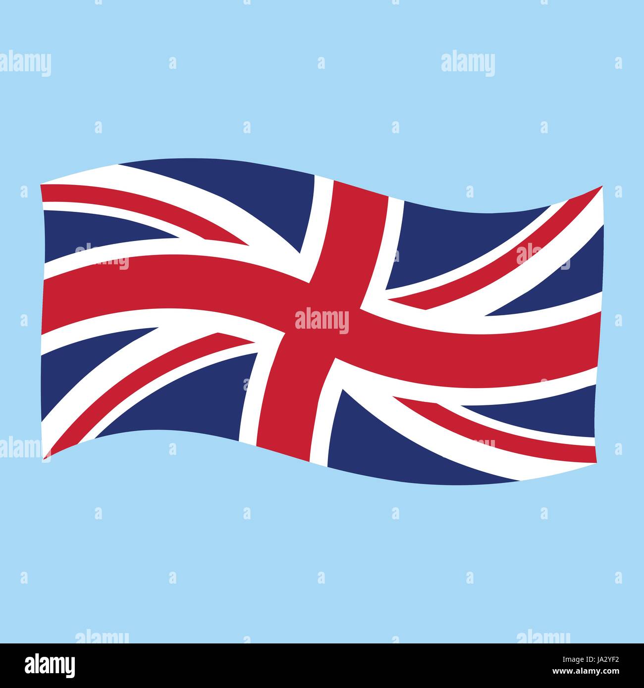 Flying the union jack flag Stock Vector Images Alamy
