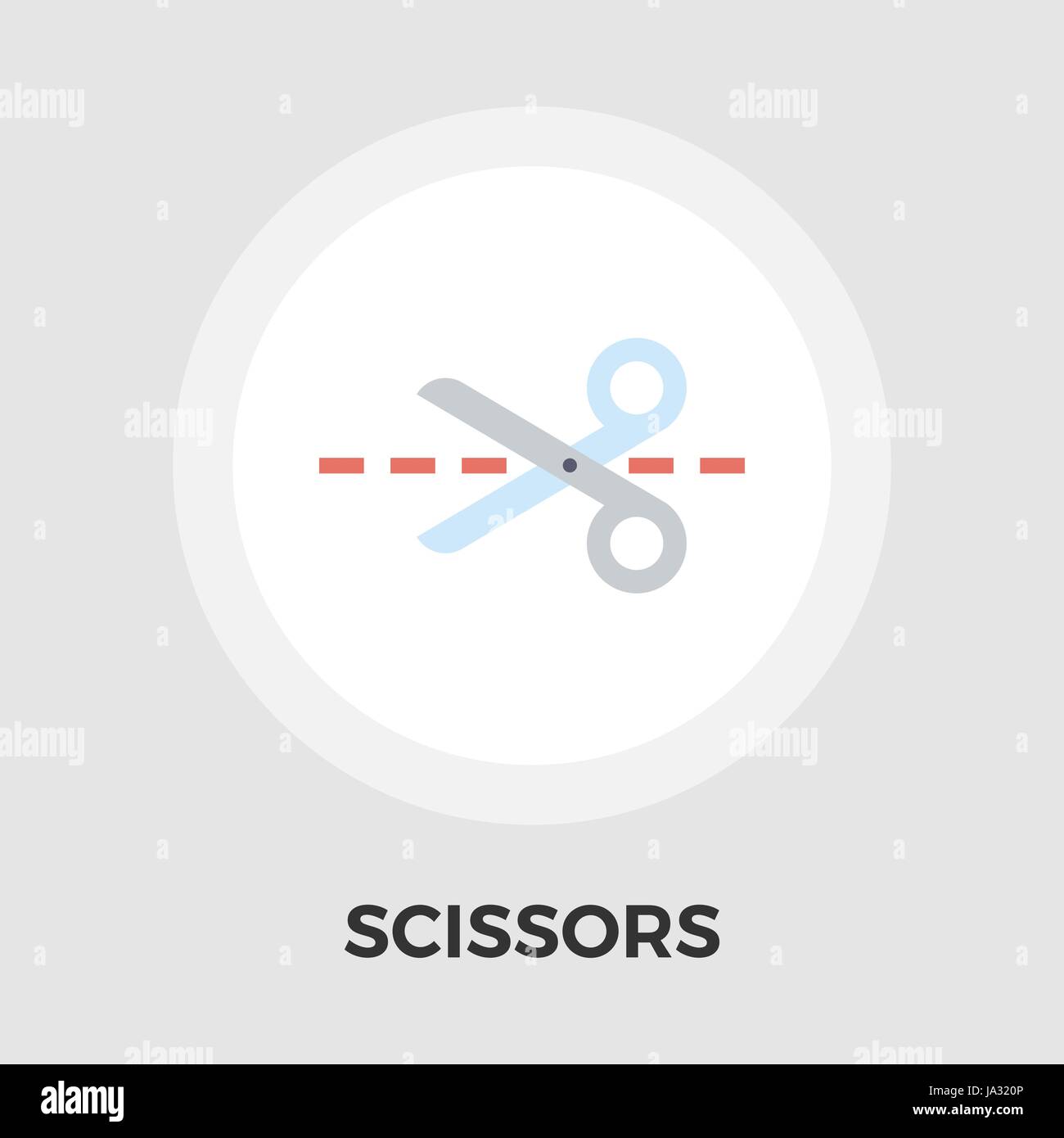 Scissors Icon Vector. Flat icon isolated on the white background ...