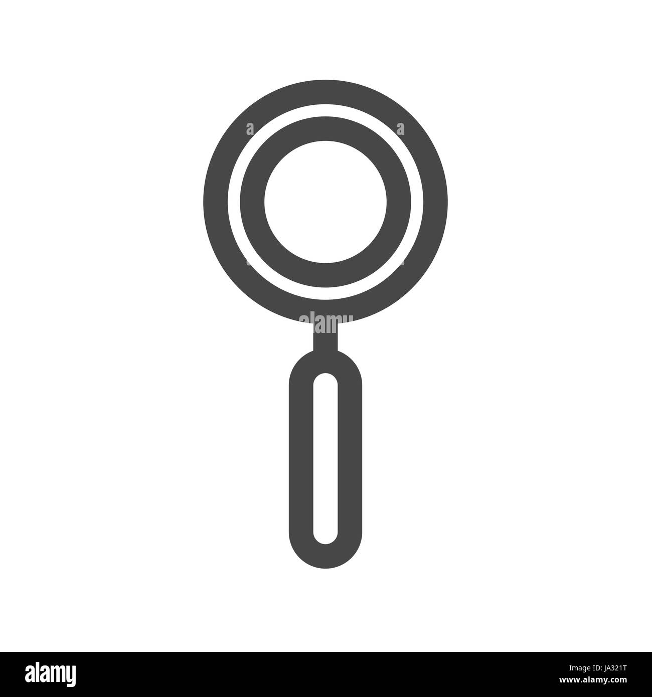 Search Thin Line Vector Icon. Flat icon isolated on the white background. Editable EPS file. Vector illustration. Stock Vector