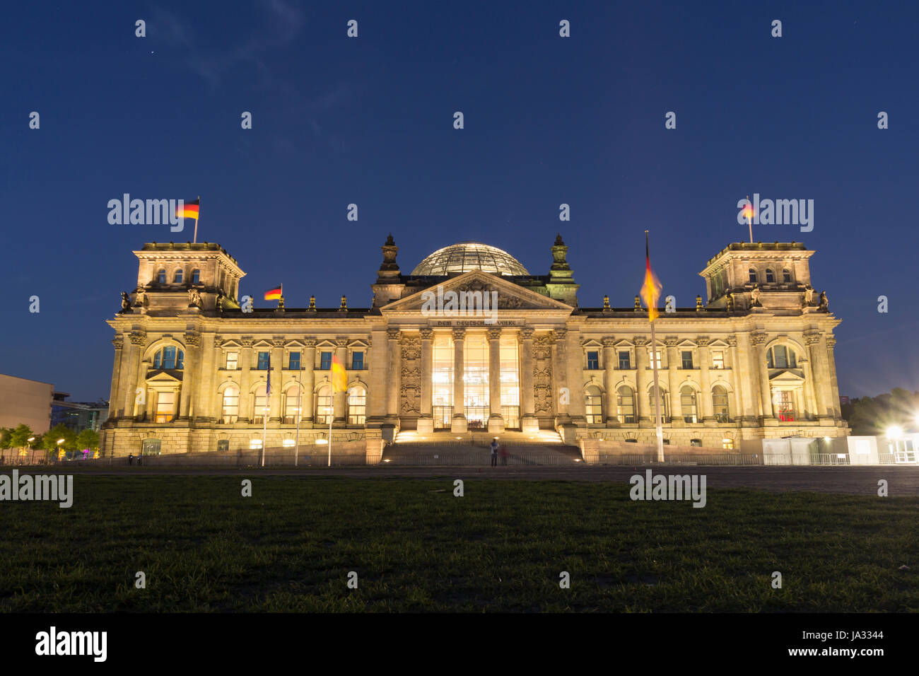 The German Bundestag, a constitutional and legislative building in Berlin, capital of Germany Stock Photo