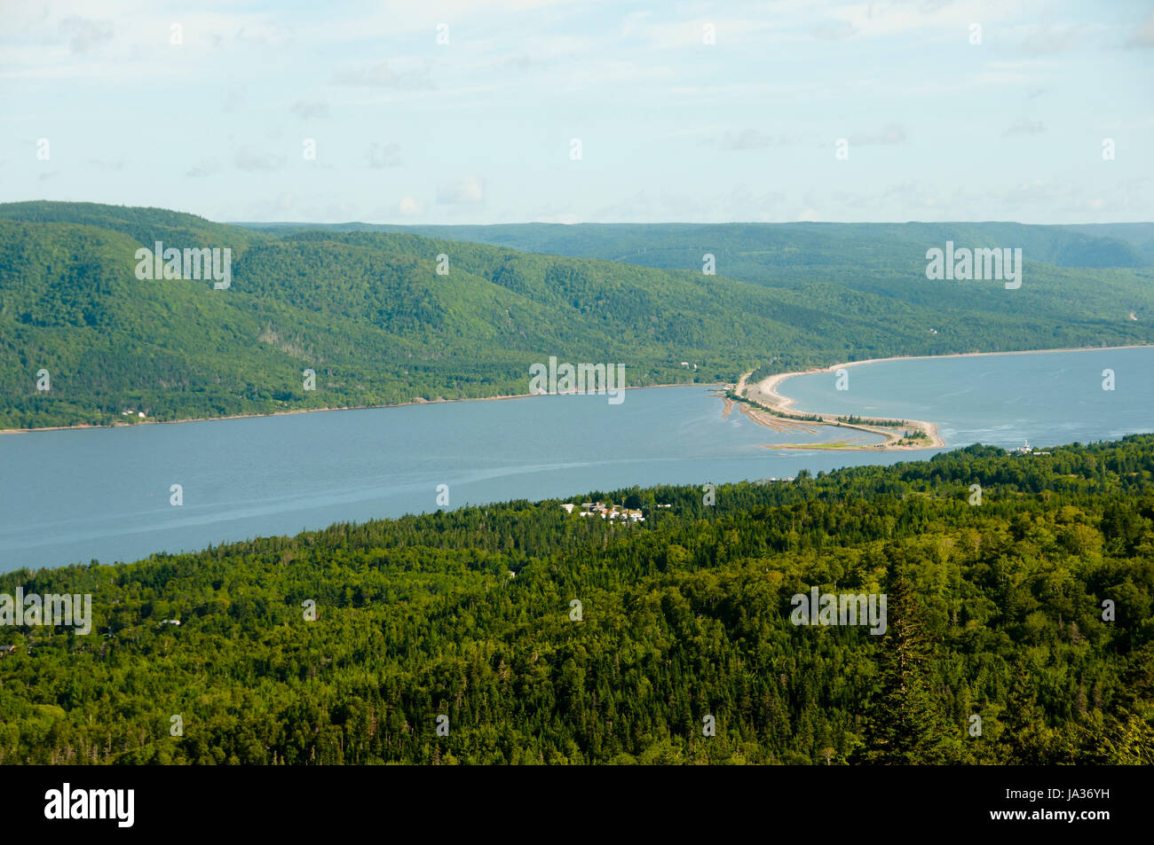 View from St. Ann's Lookout towards Ferry, Bras D'Or Lakes, Cape Breton,  Nova Scotia, Canada Stock Photo - Alamy