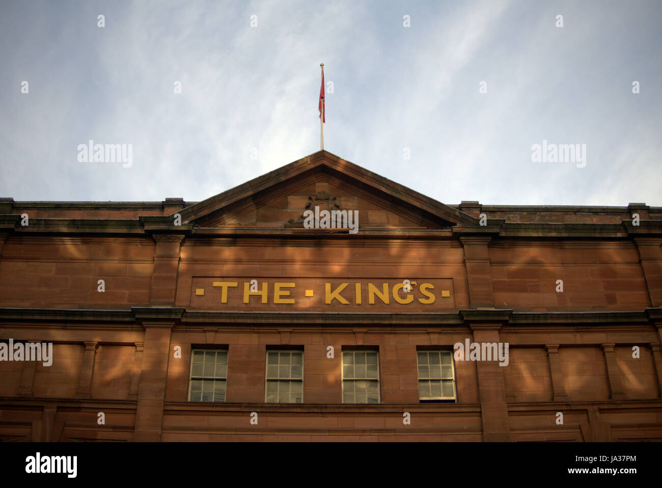 King's Theatre Glasgow building with losal name 'The Kings' Stock Photo