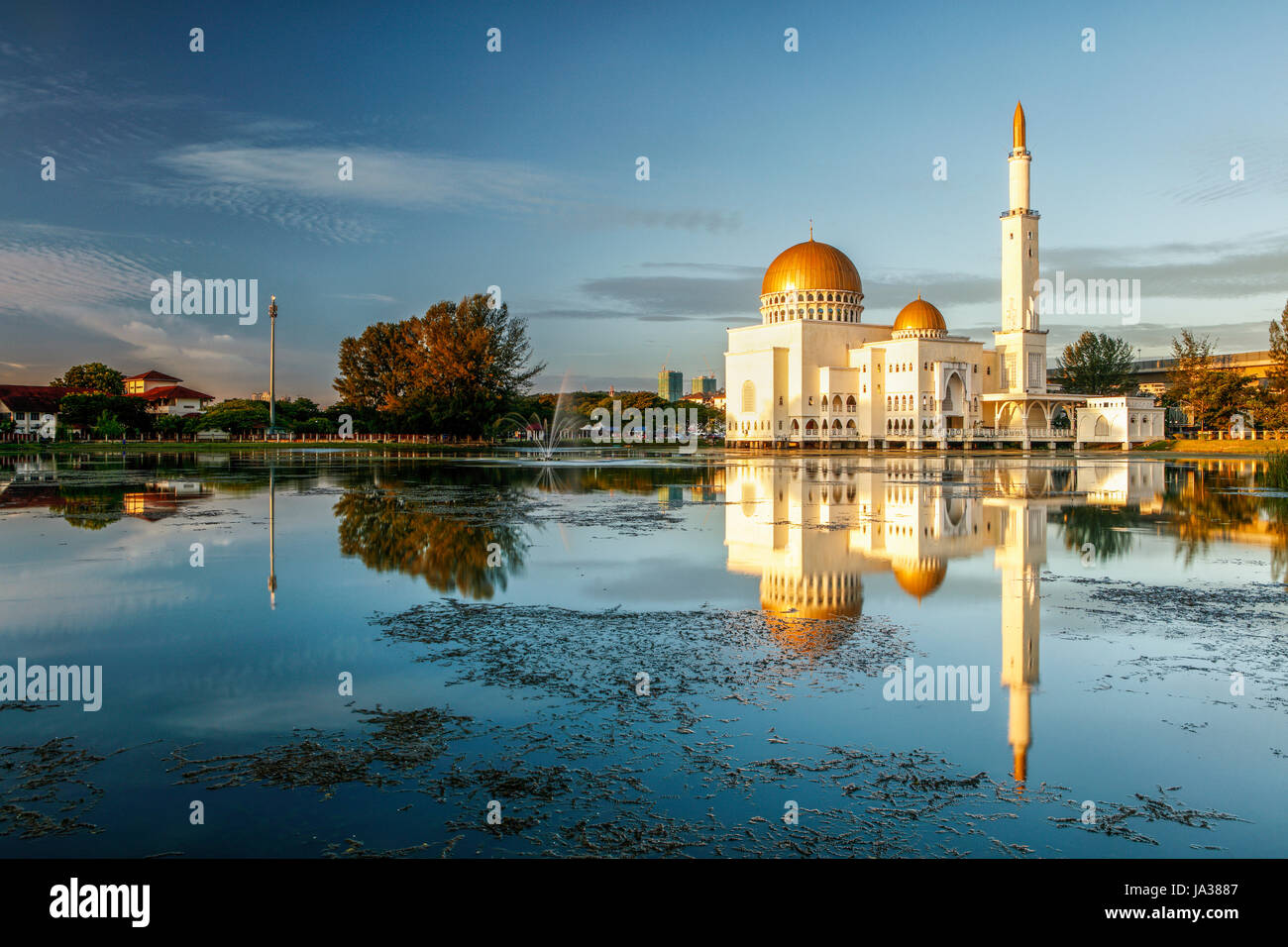 The As Salam Mosque In Malaysia Stock Photo Alamy