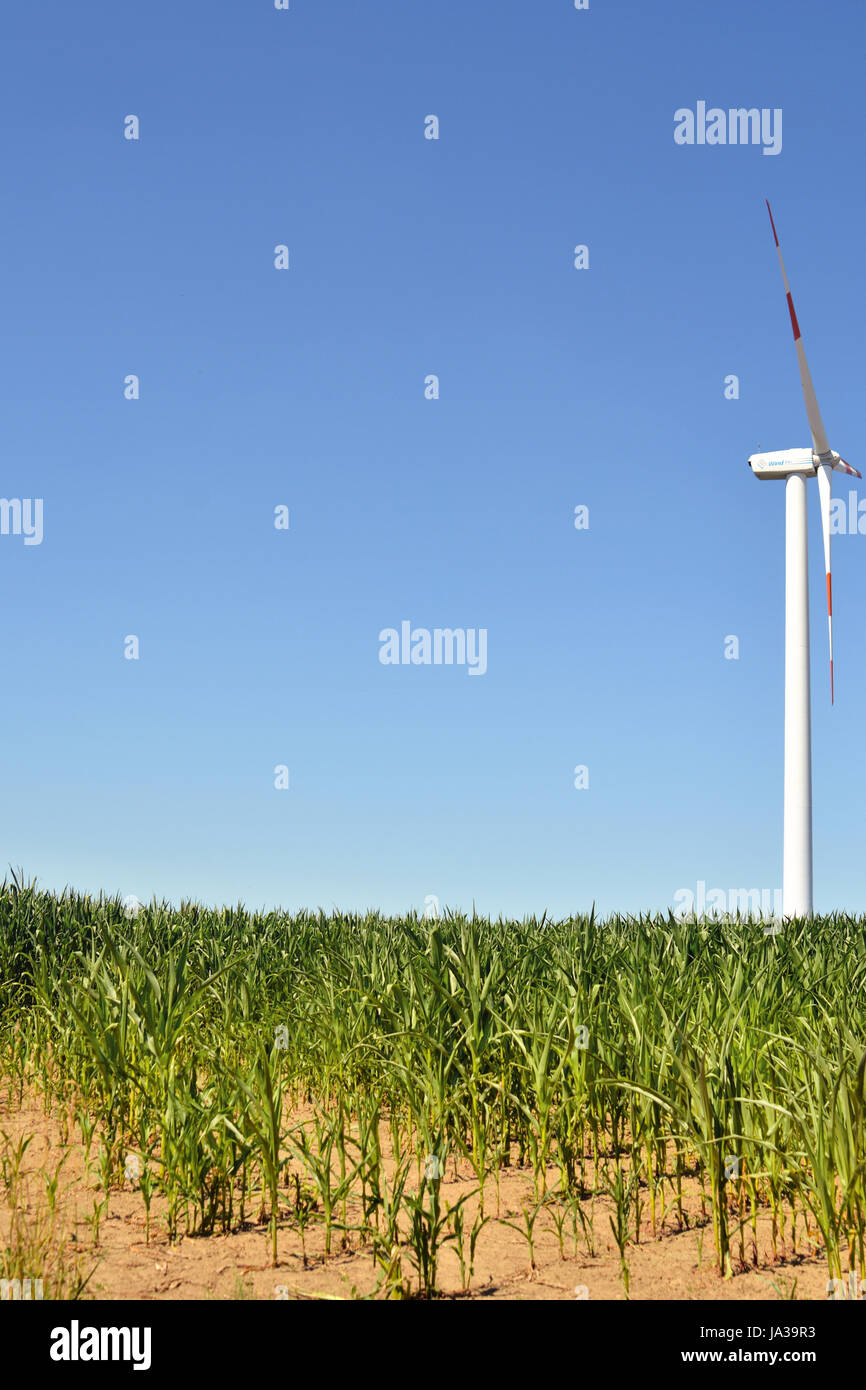 wind power station, wind force, nonpolluting, power station, energy, power, Stock Photo