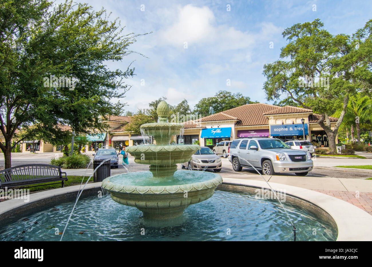 Lake Mary Florida downtown shops upscale development called Central Stock Photo 143905284 Alamy