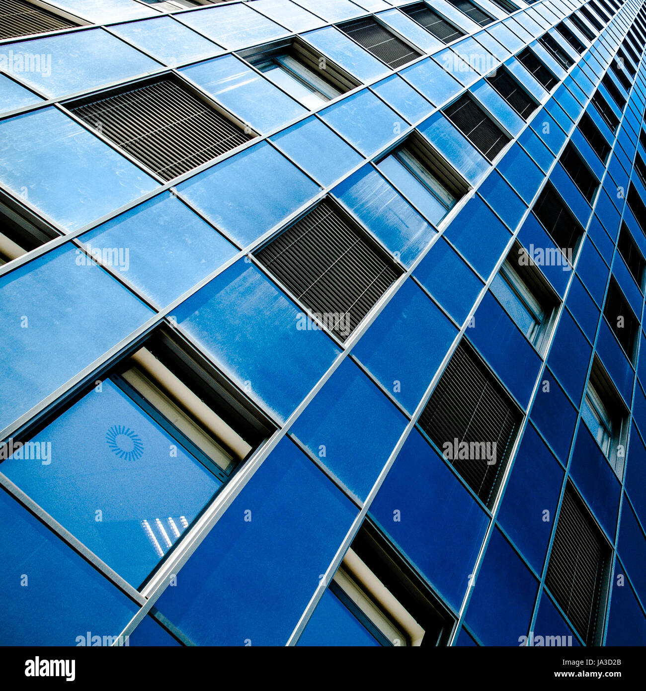 blue, tower, city, town, window, porthole, dormer window, pane, style ...