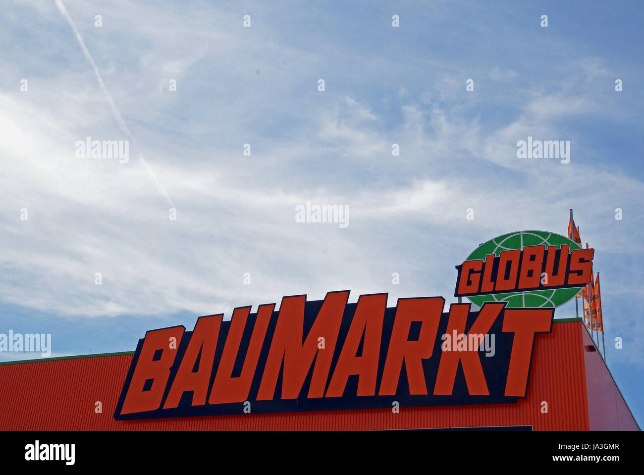 Logo Globus Baumarkt / logo Globus DIY market Stock Photo
