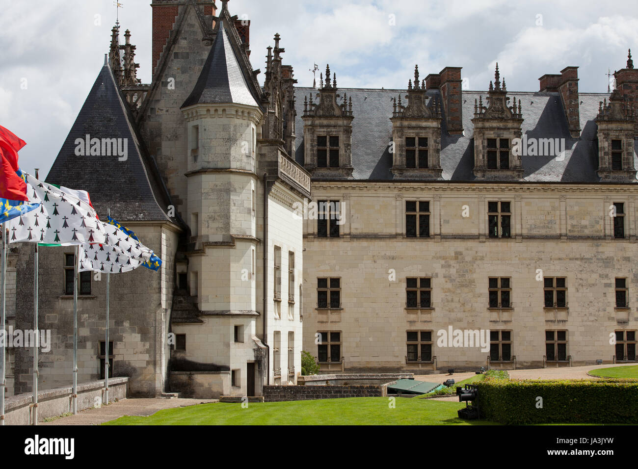 france, valley, castle, chateau, house, building, tower, travel, historical, Stock Photo