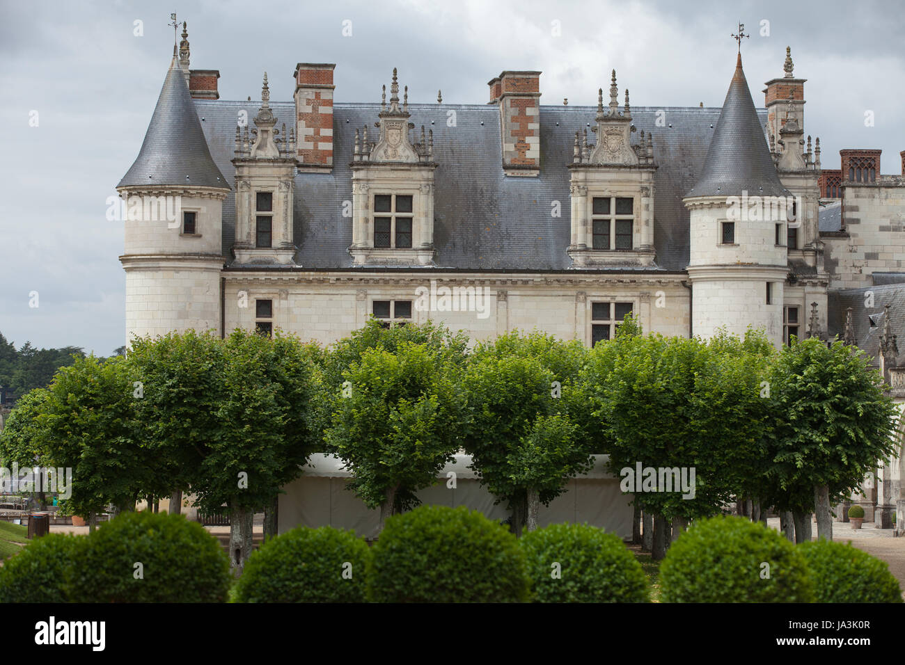 france, valley, castle, chateau, tower, travel, historical, monument, famous, Stock Photo