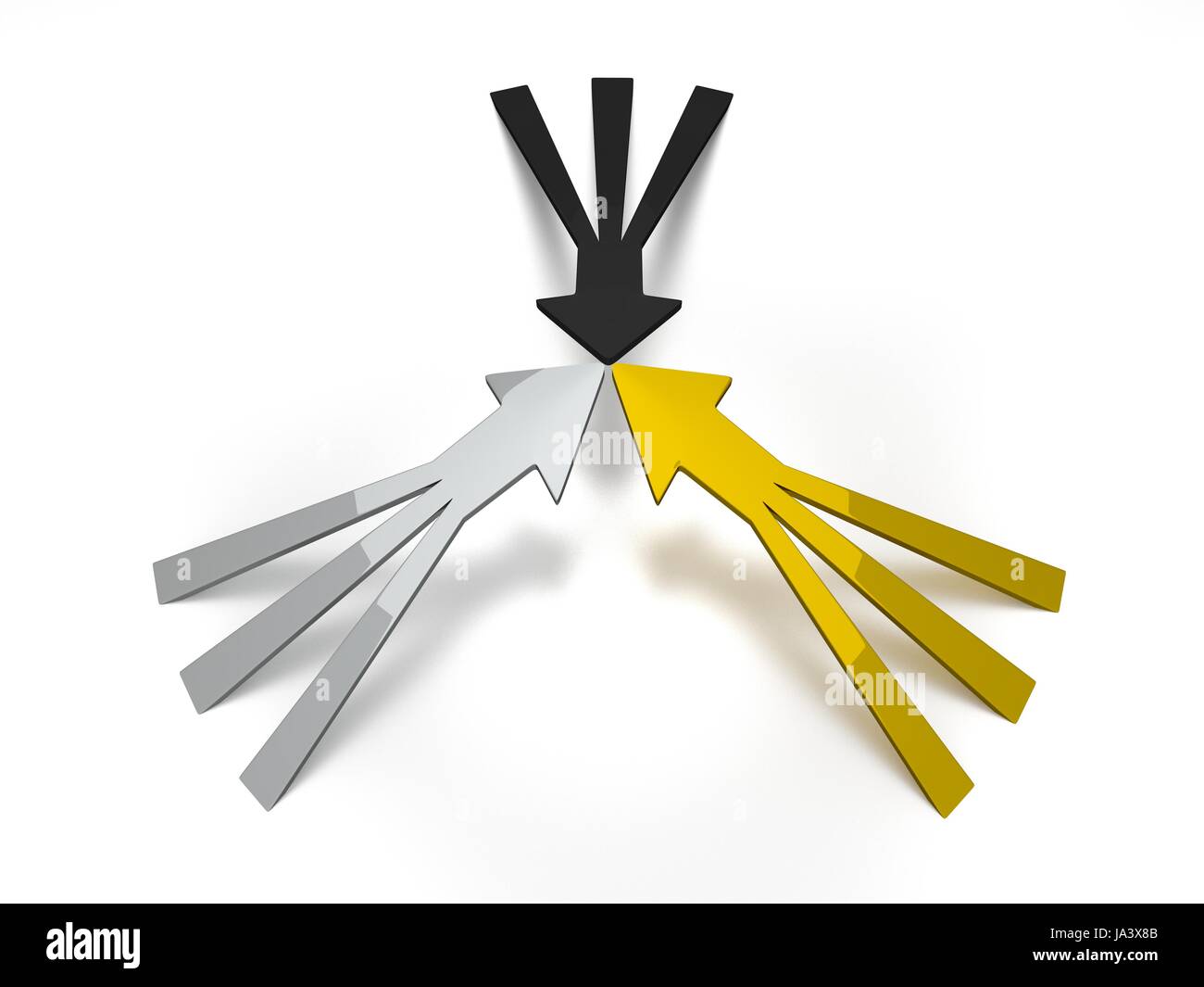 three, middle, darts, arrows, center, assemble, point, mount, strategy