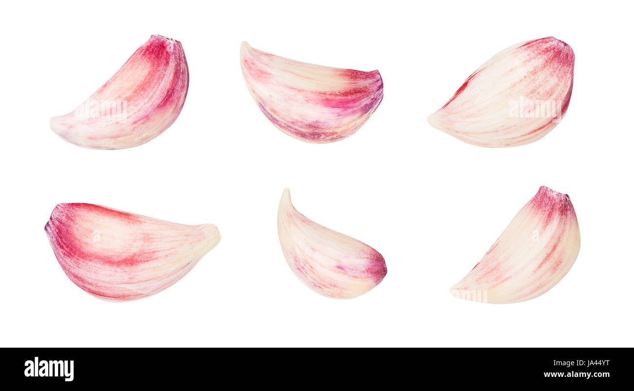 garlic clove isolated Stock Photo