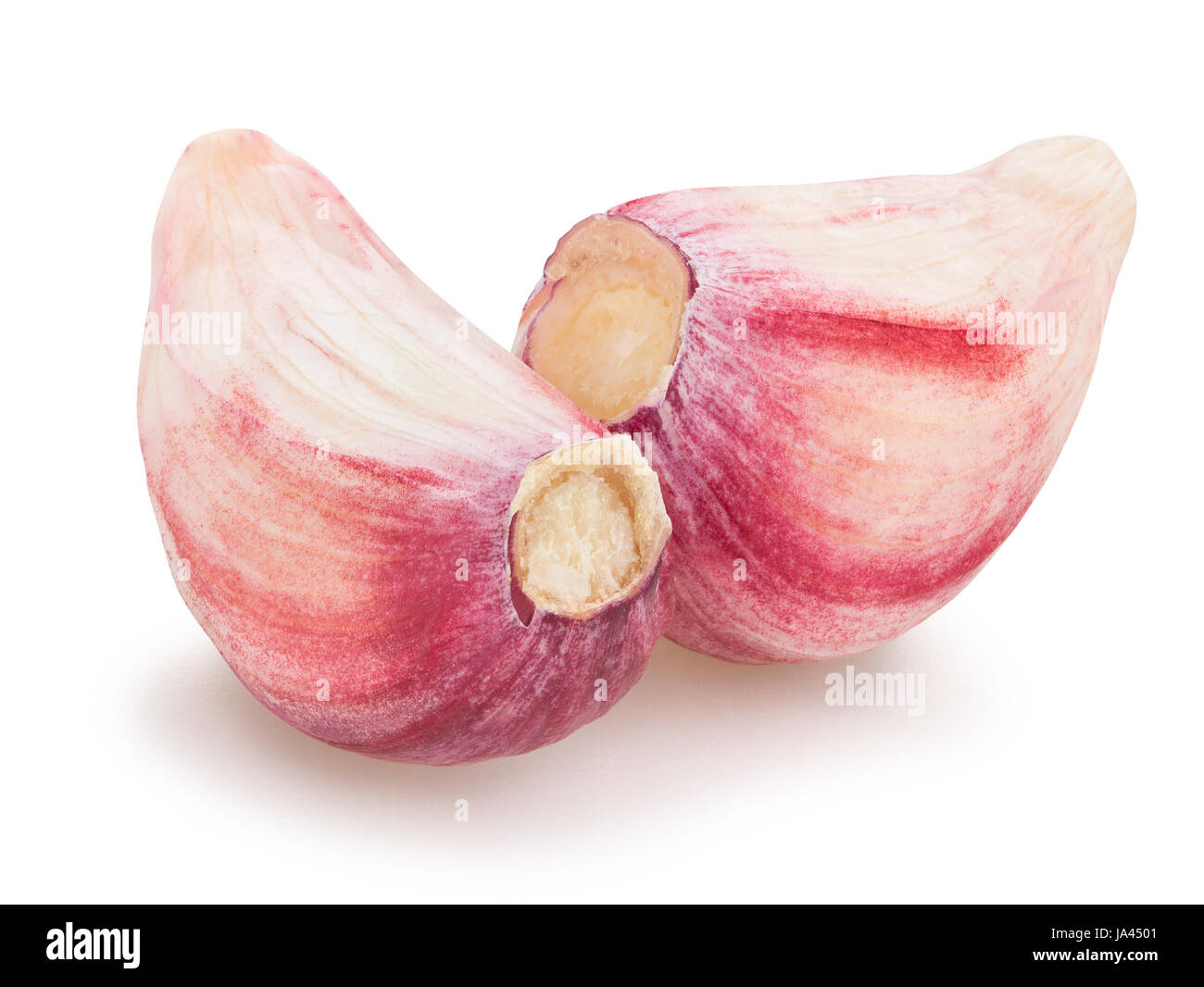 garlic clove isolated Stock Photo