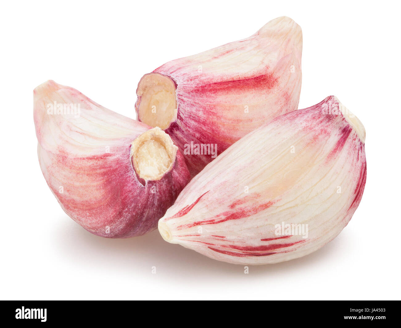 garlic clove isolated Stock Photo