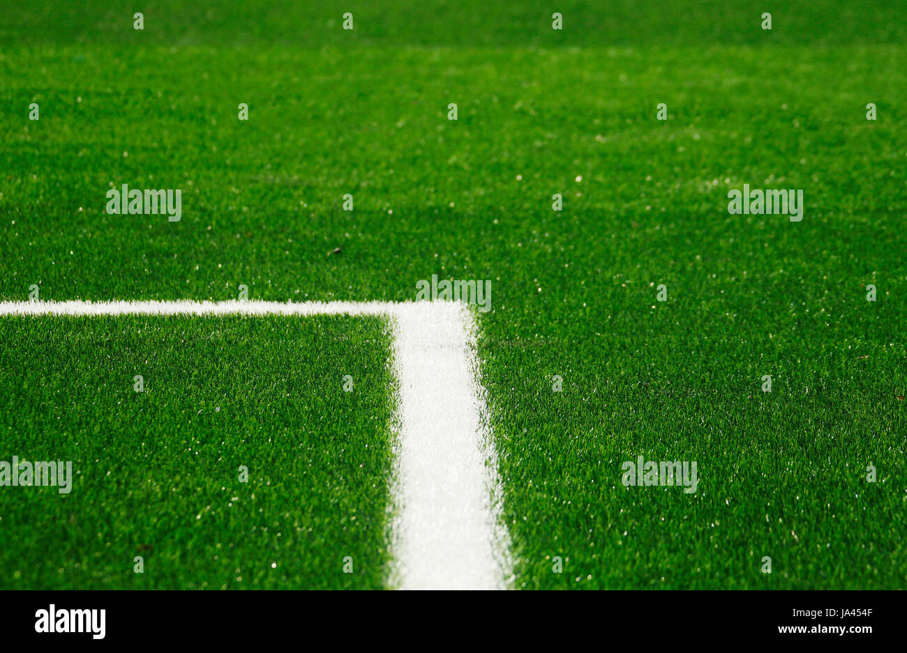 Artificial turf Soccer field stadium Stock Photo Alamy