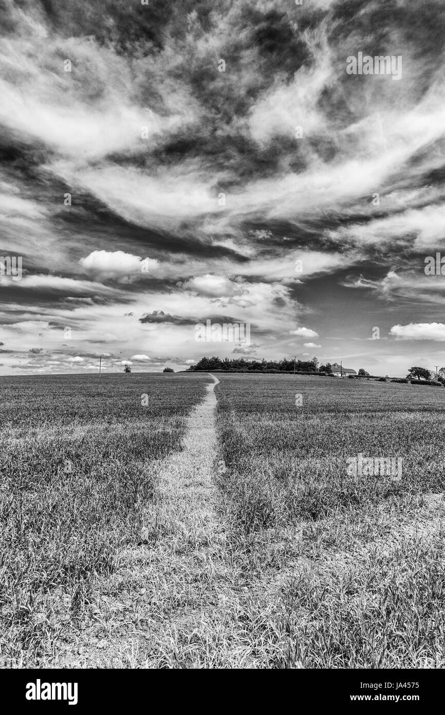 Wispy black clouds Black and White Stock Photos & Images - Alamy
