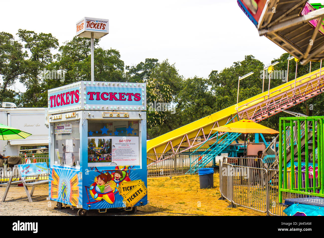 Ticket booth fair rides hires stock photography and images Alamy