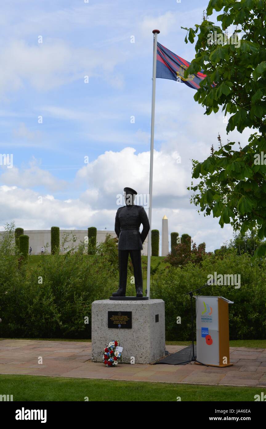 Royal Military Police National Memorial Arboretum Remembrance  Parade Stock Photo