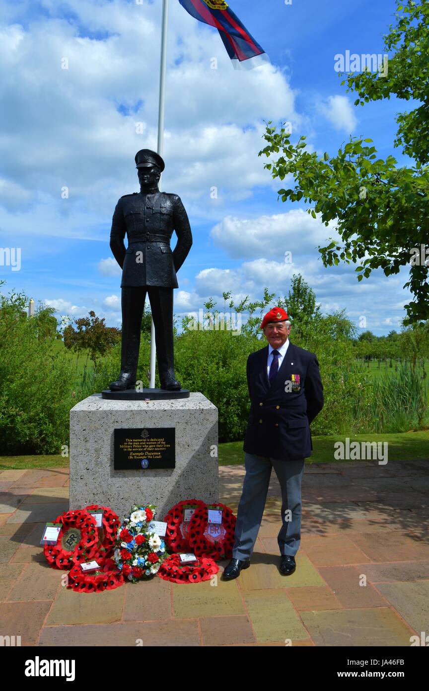 Royal Military Police National Memorial Arboretum Remembrance  Parade Stock Photo