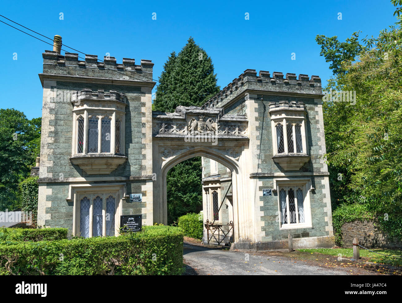 the entrance to port eliot estate from the gatehouse at st.germans in