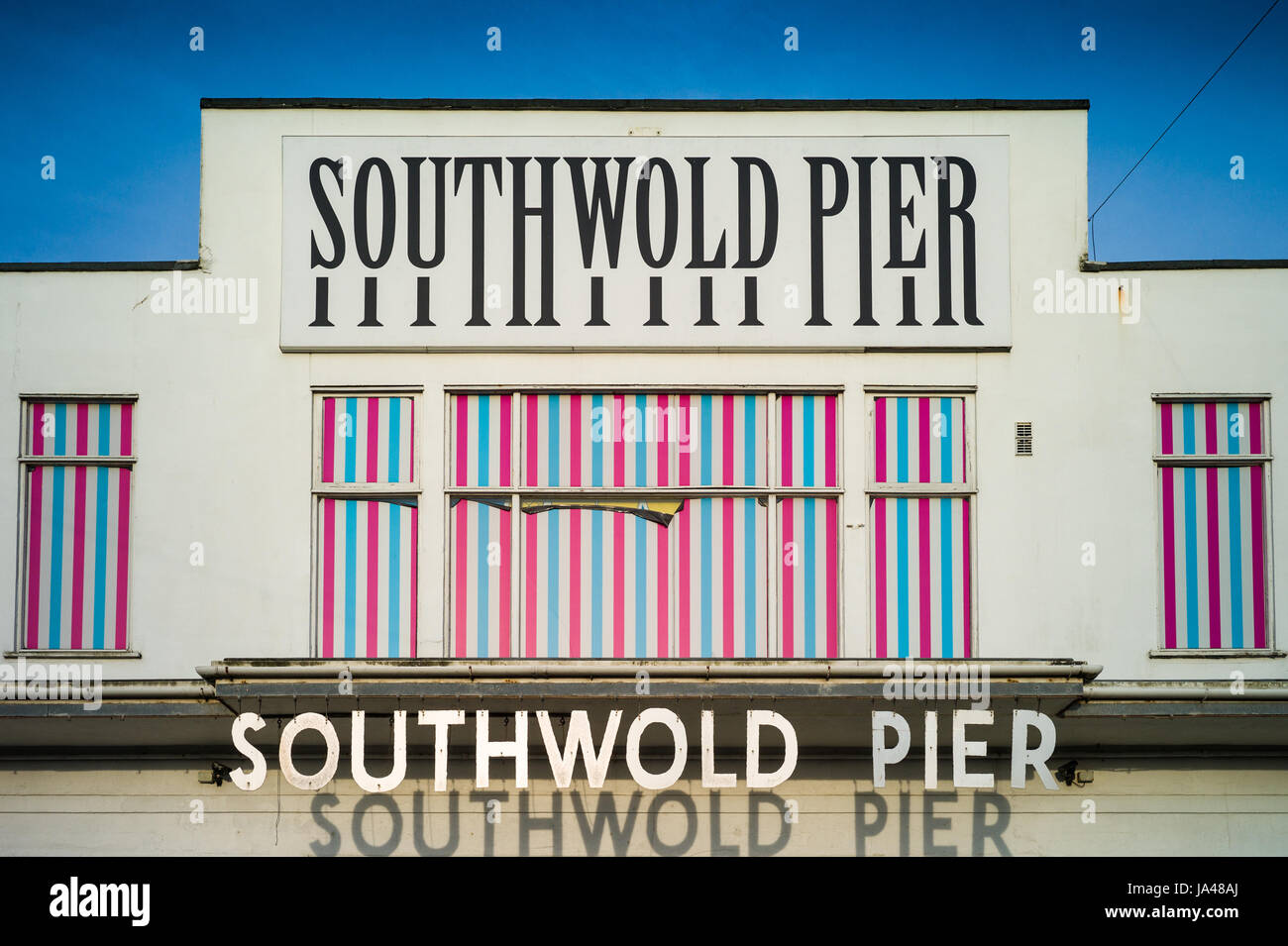 Southwold Pier in Southwold, Suffolk, UK Stock Photo