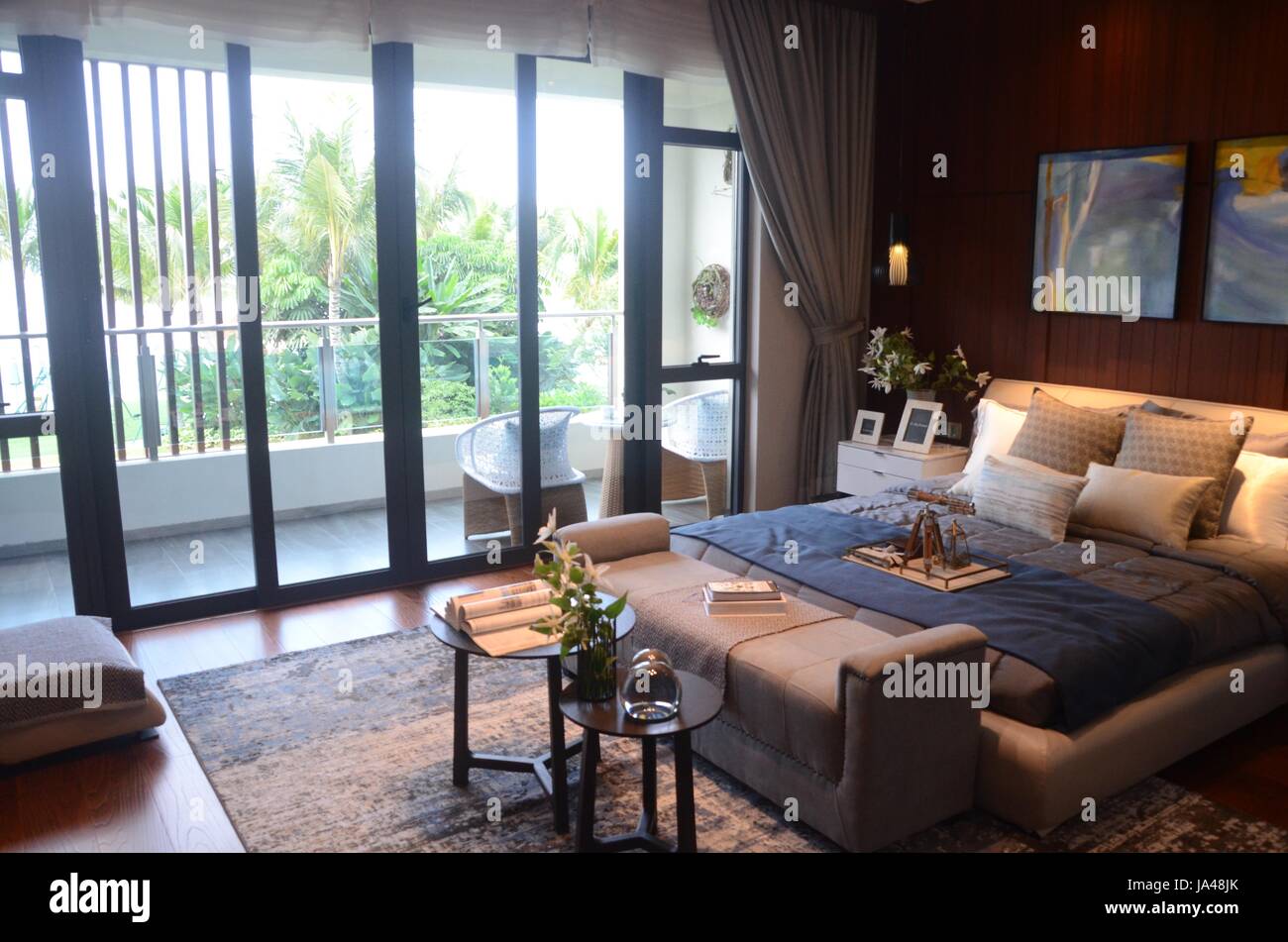 Forest City, in Johor Bahru, Malaysia. Inside luxury villa Stock Photo