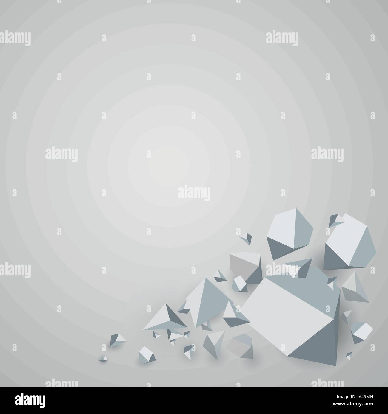 Gray abstract Polygonal Geometric Background, vector illustration Stock ...