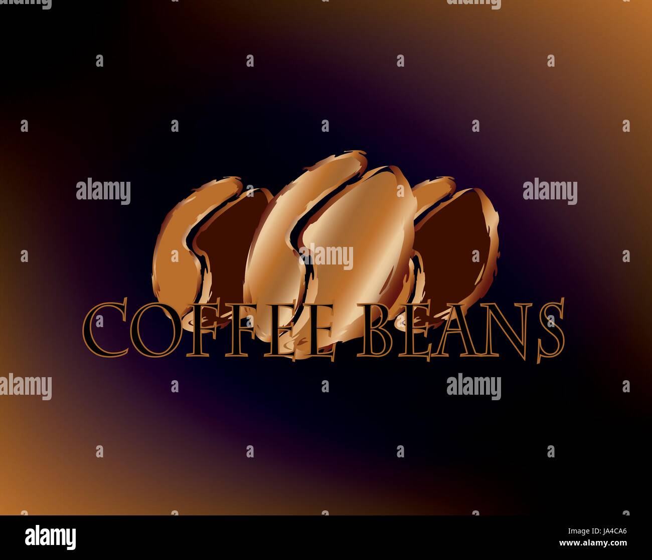 Coffee beans on white background Stock Vector Image & Art - Alamy
