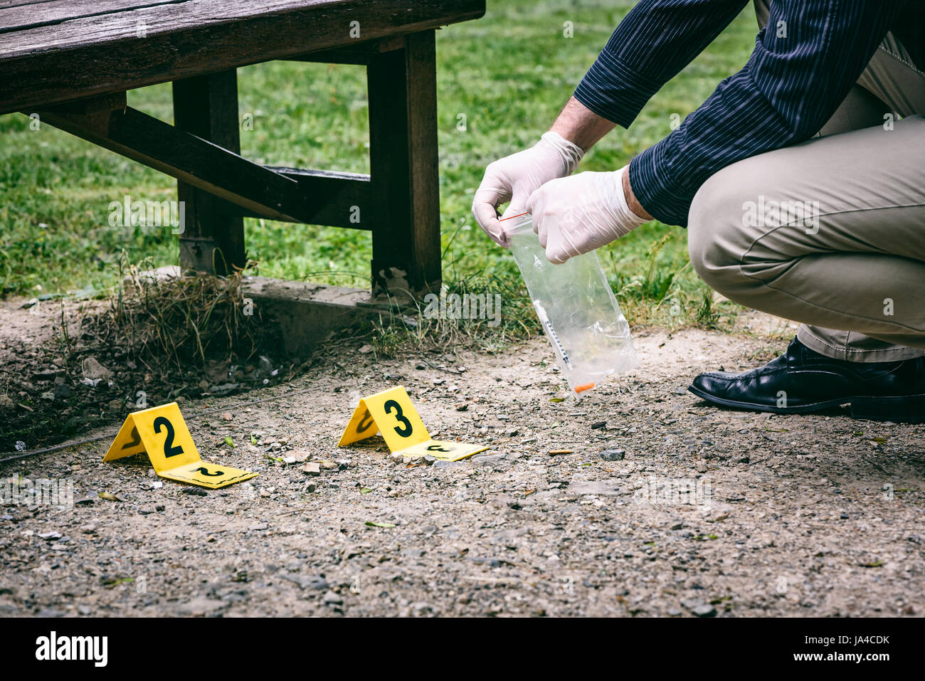 Crime scene investigation Stock Photo