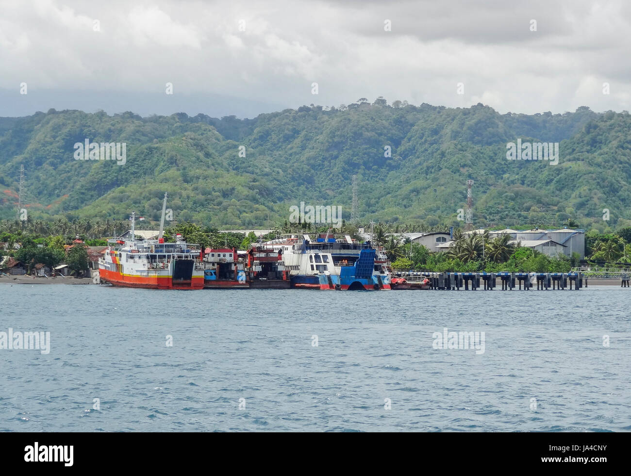 coastal scenery located in Java, a island of Indonesia Stock Photo