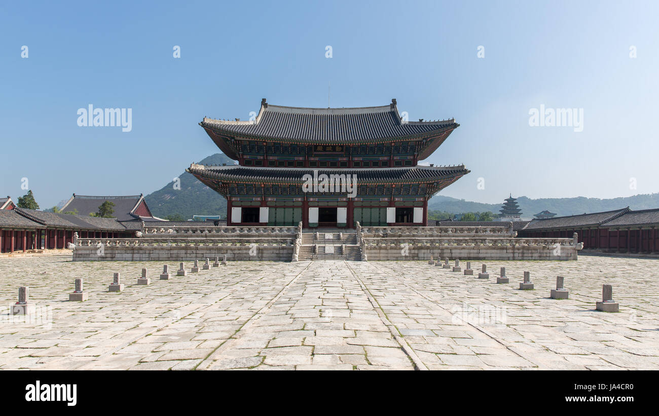 Gyeongbokgung palace, Seoul, South Korea Stock Photo