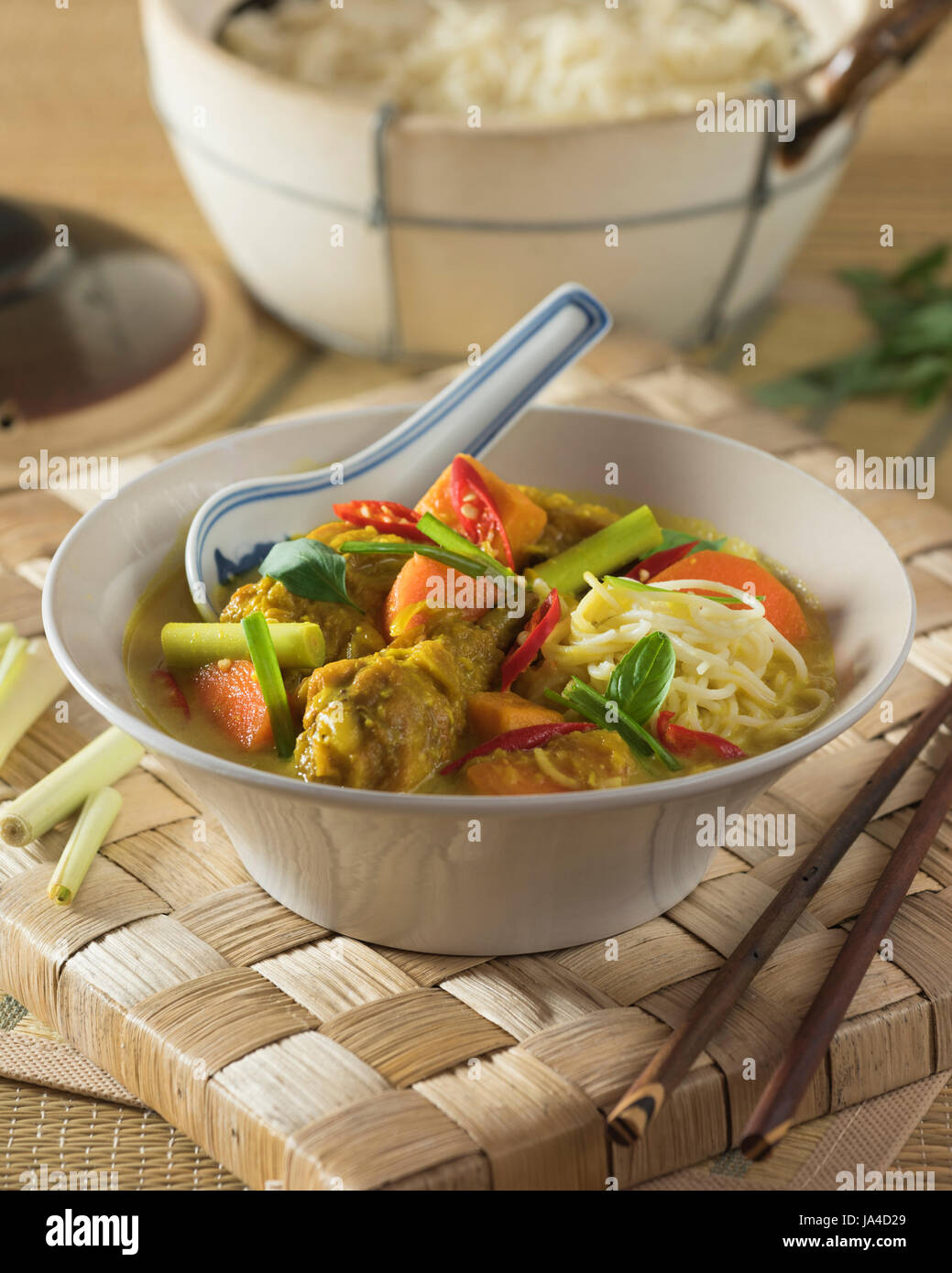 Cà ri gà. Vietnamese chicken curry. Vietnam Food Stock Photo - Alamy