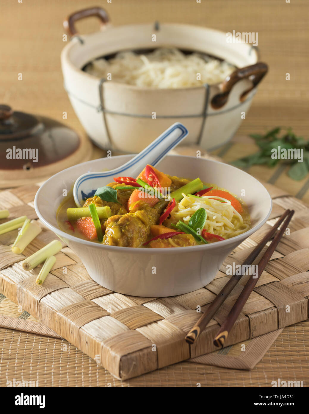 Cà ri gà. Vietnamese chicken curry. Vietnam Food Stock Photo - Alamy