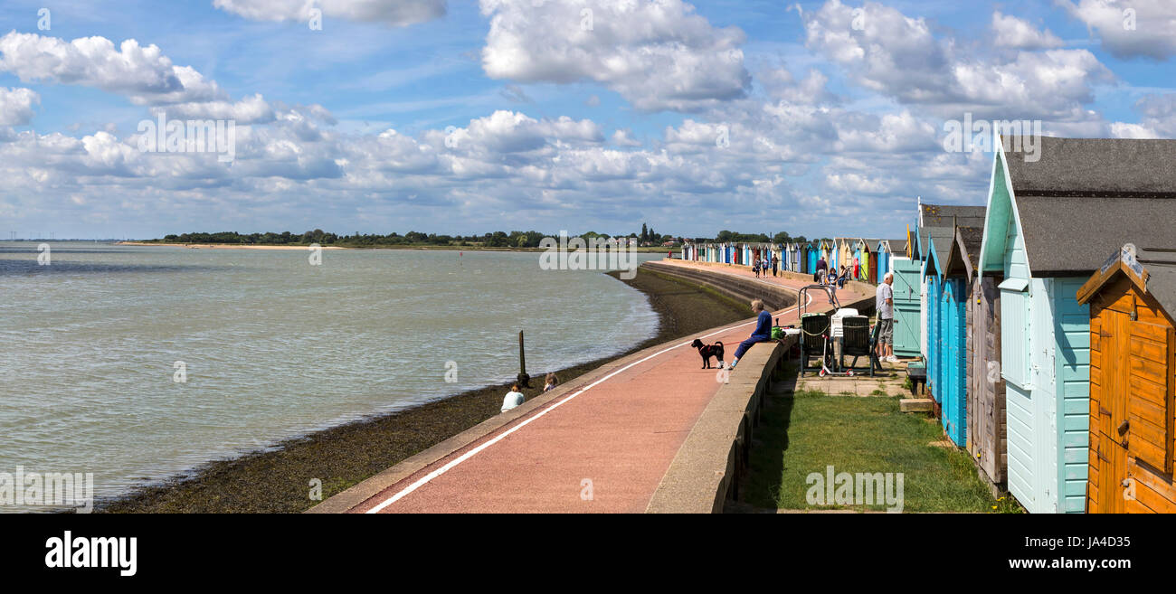 EAST MERSEA ISLAND AS SEEN FROM BRIGHTLINGSEA SEAFRONT Stock Photo