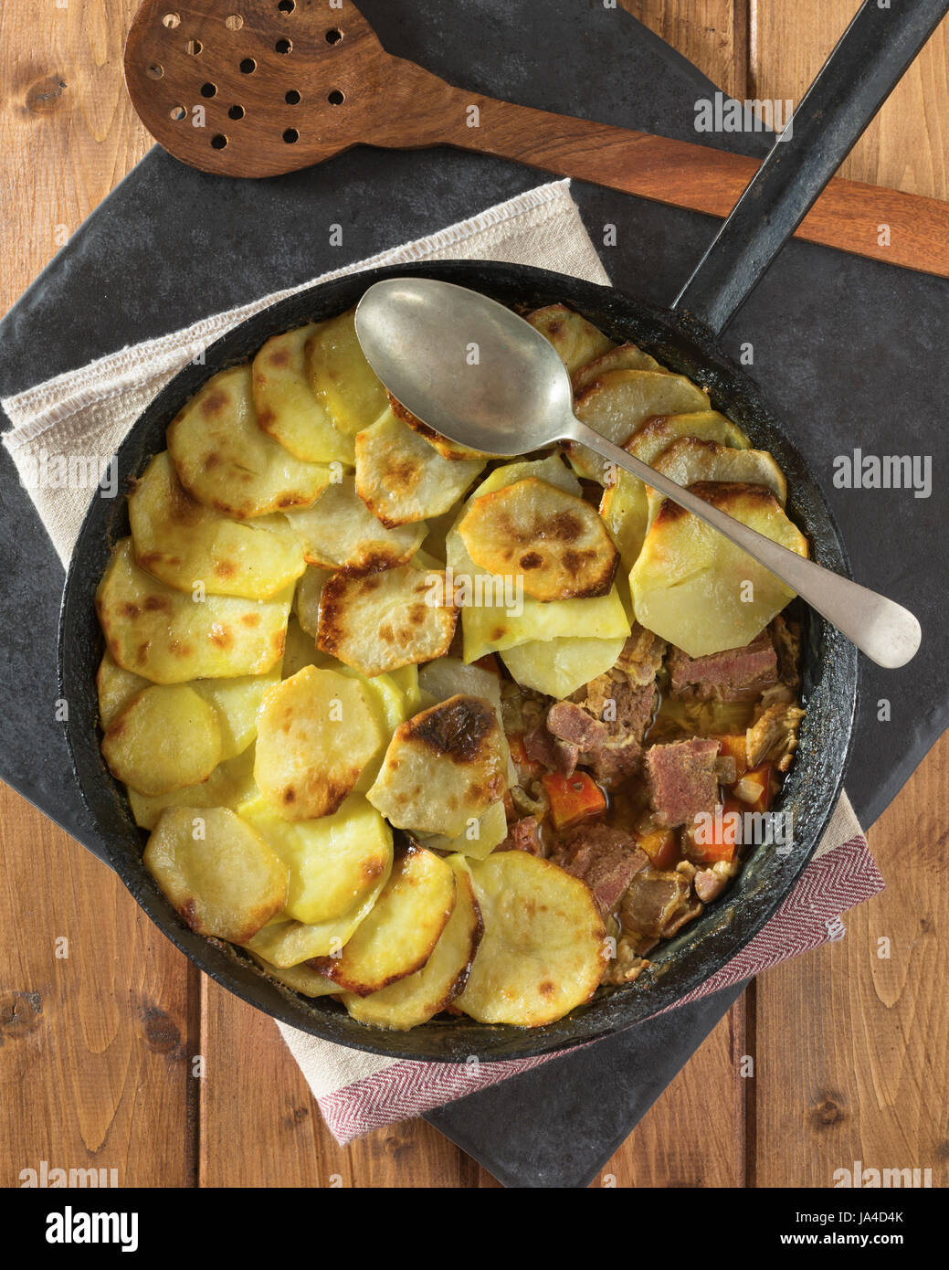 Panackelty. Meat and potato bake. North East England UK Food Stock