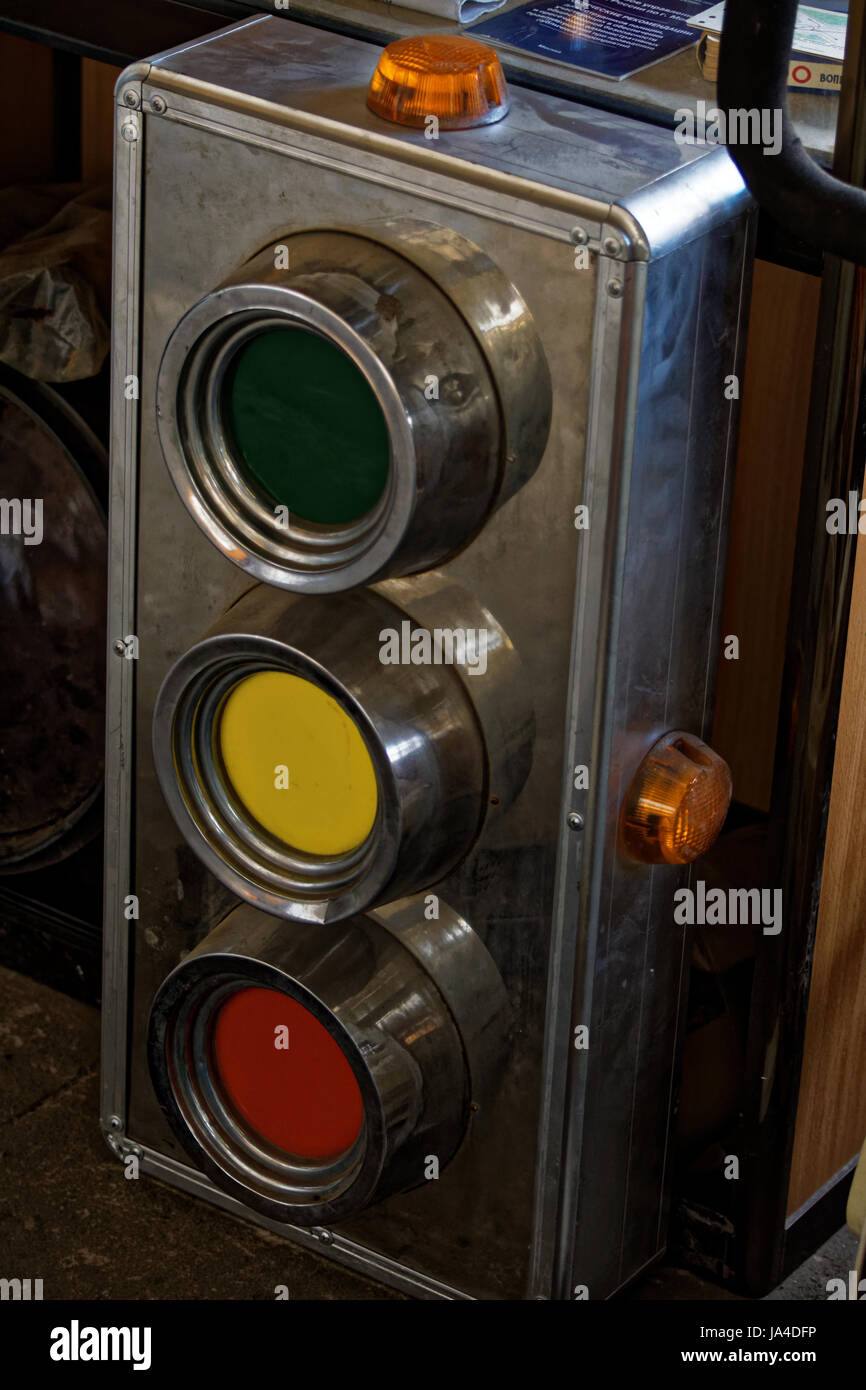 Photo of old traffic lights Stock Photo - Alamy