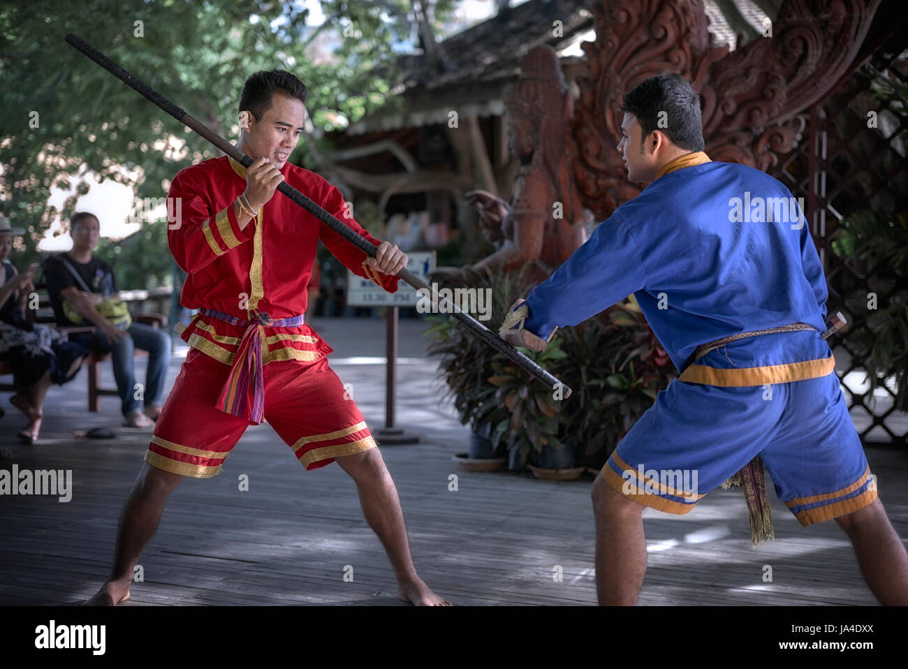 Thai stick fighting hi-res stock photography and images - Alamy